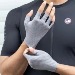 Rockbros Breathable Short Finger Cycling Gloves, Size: S Gray