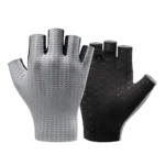 Rockbros Breathable Short Finger Cycling Gloves, Size: S Gray