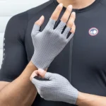 Rockbros Breathable Short Finger Cycling Gloves, Size: XL Gray