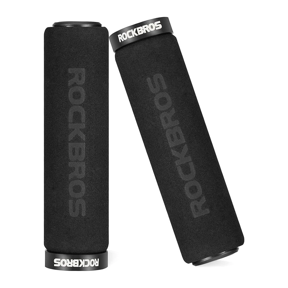 Rockbros Bt1001Bkbk Sponge Bicycle Handlebar Grips Black