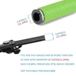 Rockbros Bt1001Gnbk Sponge Bicycle Handlebar Grips Green And Black