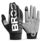 Rockbros Cycling Gloves, Insulated, Long, Size: M Black And Gray