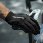 Rockbros Cycling Gloves Spring/Summer/Autumn, Full, Size: XL Black