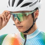 Rockbros Photochromic Cycling Glasses With Uv Protection And Corrective Insert Green