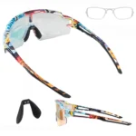Rockbros Photochromic Cycling Glasses With Uv Protection And Corrective Insert Multicolor