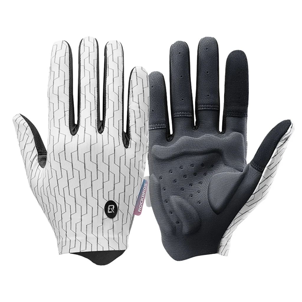 Rockbros Sports Gloves Full Spring-Summer Size S White And Black