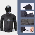 Rockbros Ypy013Bkl Rain Jacket Breathable Windproof L Black