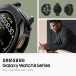 Spigen Liquid Air Samsung Galaxy Watch 8 (44 mm) Matte Black