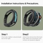 Spigen Liquid Air Samsung Galaxy Watch 8 Classic (46 mm) Matte Black