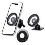 Spigen Mft13 Magnetic MagSafe Dashboard & Vent Car Mount Silver