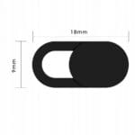 Tech-Protect Camera Cover Cam Fit+ 3-Pack Laptop Webcam Cover Black