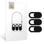 Tech-Protect Camera Cover Cam Fit+ 3-Pack Laptop Webcam Cover Black