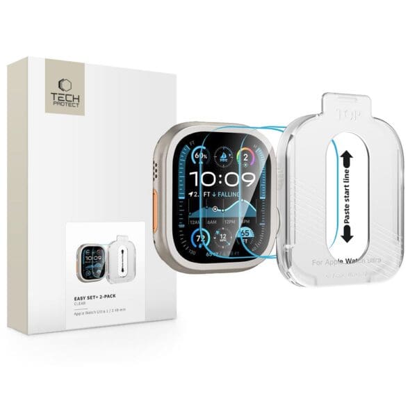 Tech-Protect Easy Set+ 2-Pack Apple Watch Ultra 1 / 2 (49 mm) Clear