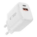 Tech-Protect Nca20 2-Port Network Charger Pd 20W / Qc3.0 + Lightning Cable White