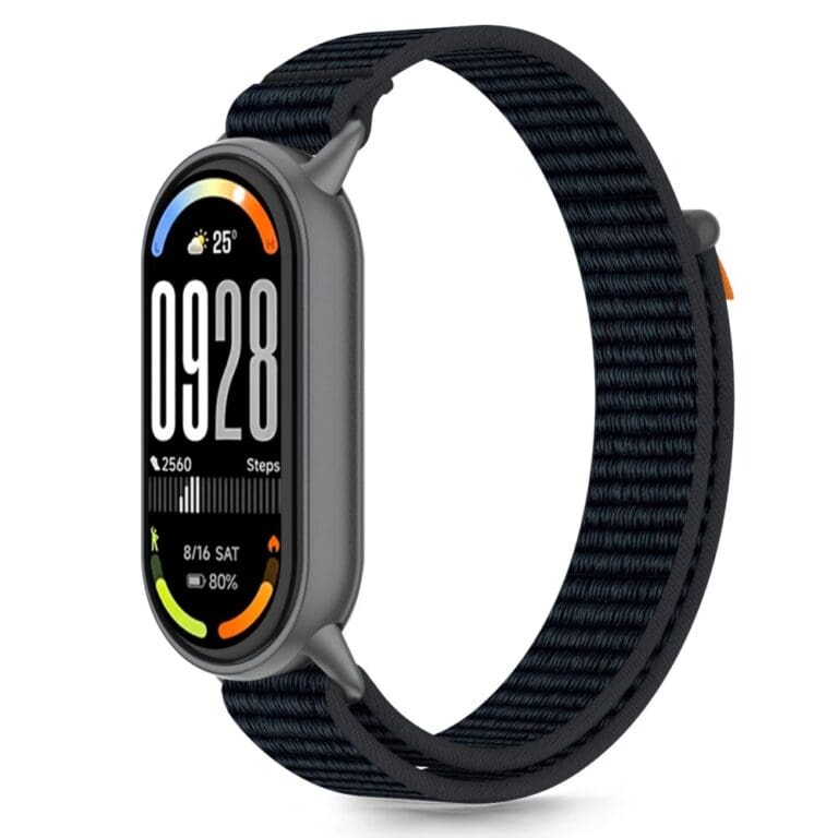 Tech-Protect Nylon Stripe Xiaomi Smart Band 8 / 9 / 10 / Nfc Black/Orange
