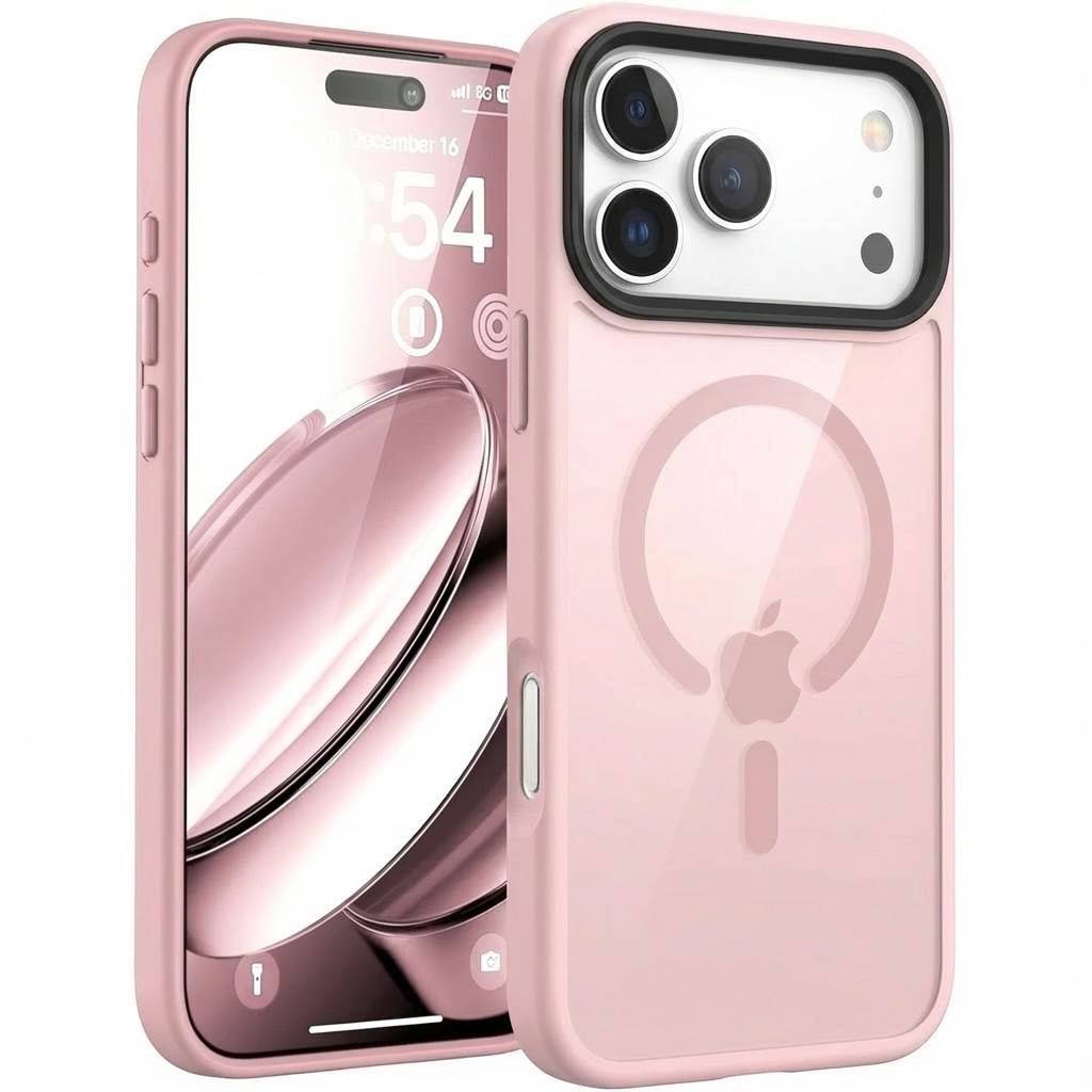 Frosted Magsafe BHcase Pink Kryt iPhone 17 Pro