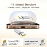 Baseus Dynamic 4 Pro Series Data Cable USB-C USB-C 100W 1m Baby Pink