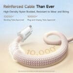 Baseus Dynamic 4 Pro Series Data Cable USB-C USB-C 100W 1m Baby Pink