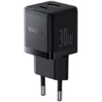 Baseus Palm Fast Charger USB-A + USB-C 30W Black
