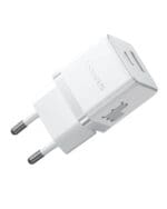 Baseus Palm Fast Charger USB-A + USB-C 30W White