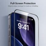 ESR Ultrafit Tempered Glass 2-Pack Clear iPhone 17 Pro