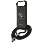 Guess 4G Big Logo Cord Stap Crossbody Black Kryt iPhone 17 Air