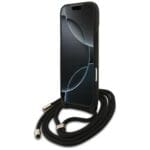 Guess 4G Big Logo Cord Stap Crossbody Black Kryt iPhone 17 Pro Max