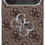 Guess 4G Big 4G Classic Logo Brown Silver Kryt iPhone 17
