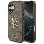 Guess 4G Big Logo Brown Kryt iPhone 17