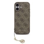 Guess 4G Charm Tone on Tone Brown Kryt iPhone 17