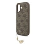 Guess 4G Charm Tone on Tone Brown Kryt iPhone 17