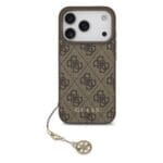 Guess 4G Charm Tone on Tone Brown Kryt iPhone 17 Pro