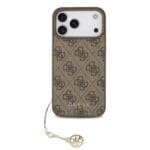 Guess 4G Charm Tone on Tone Brown Kryt iPhone 17 Pro Max