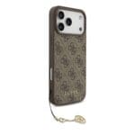 Guess 4G Charm Tone on Tone Brown Kryt iPhone 17 Pro Max