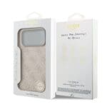 Guess 4G Charm Tone on Tone Pink Kryt iPhone 17 Pro Max