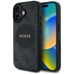 Guess 4G Circle Classic Logo MagSafe Black Kryt iPhone 16