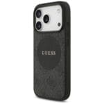 Guess 4G Circle Classic Logo MagSafe Black Kryt iPhone 17 Pro