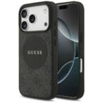Guess 4G Circle Classic Logo MagSafe Black Kryt iPhone 17 Pro