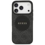 Guess 4G Circle Classic Logo MagSafe Black Kryt iPhone 17 Pro
