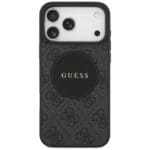 Guess 4G Circle Classic Logo MagSafe Black Kryt iPhone 17 Pro Max