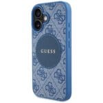 Guess 4G Circle Classic Logo MagSafe Blue Kryt iPhone 16