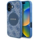 Guess 4G Circle Classic Logo MagSafe Blue Kryt iPhone 16