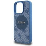 Guess 4G Circle Classic Logo MagSafe Blue Kryt iPhone 16 Pro