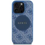 Guess 4G Circle Classic Logo MagSafe Blue Kryt iPhone 16 Pro Max