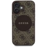 Guess 4G Circle Classic Logo MagSafe Brown Kryt iPhone 16