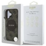 Guess 4G Circle Classic Logo MagSafe Brown Kryt iPhone 16
