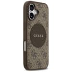Guess 4G Circle Classic Logo MagSafe Brown Kryt iPhone 17
