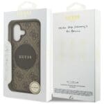 Guess 4G Circle Classic Logo MagSafe Brown Kryt iPhone 17