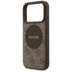 Guess 4G Circle Classic Logo MagSafe Brown Kryt iPhone 17 Pro