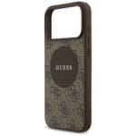 Guess 4G Circle Classic Logo MagSafe Brown Kryt iPhone 17 Pro Max